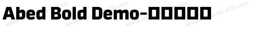 Abed Bold Demo字体转换